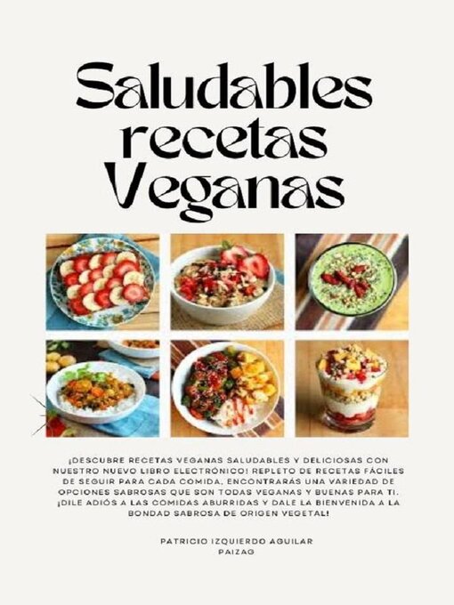 Title details for Saludables Recetas Veganas by Patricio Izquierdo Aguilar - Available